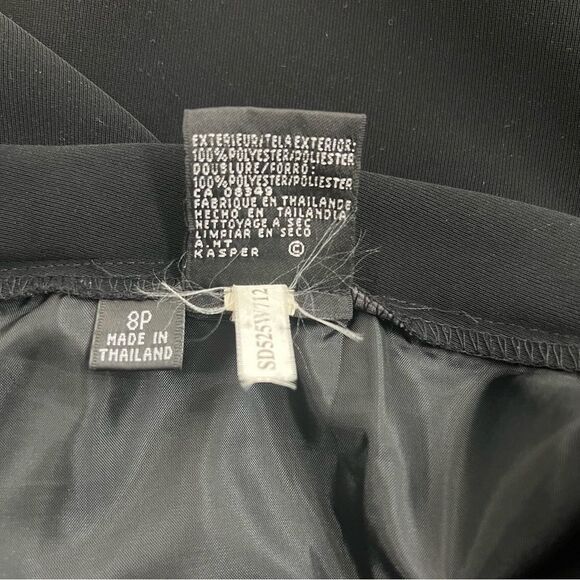 Kasper Classics Petite 8P Dress Work Quiet Luxury Trouser Front Zipper & Clasp - Picture 8 of 12